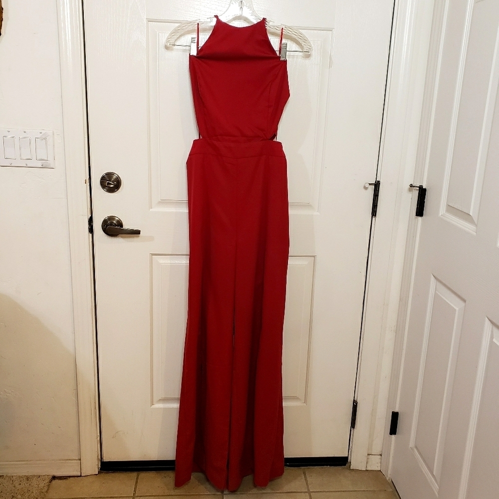 Flying Tomato Size Large halter waist cutout split leg